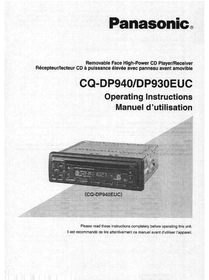 Panasonic CQ-DP930 Operating User manual