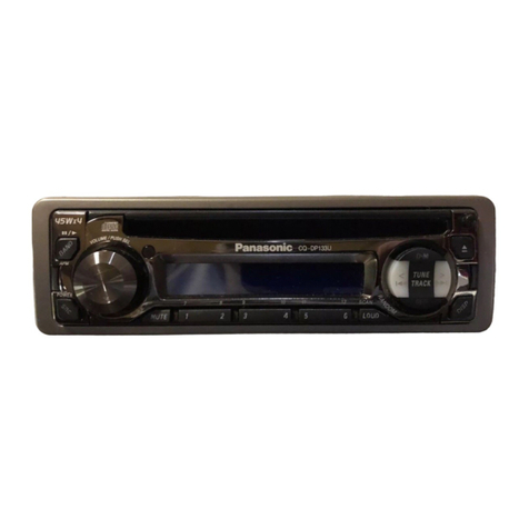 Panasonic CQDP133U - CD Receiver With 2 Outputs User manual