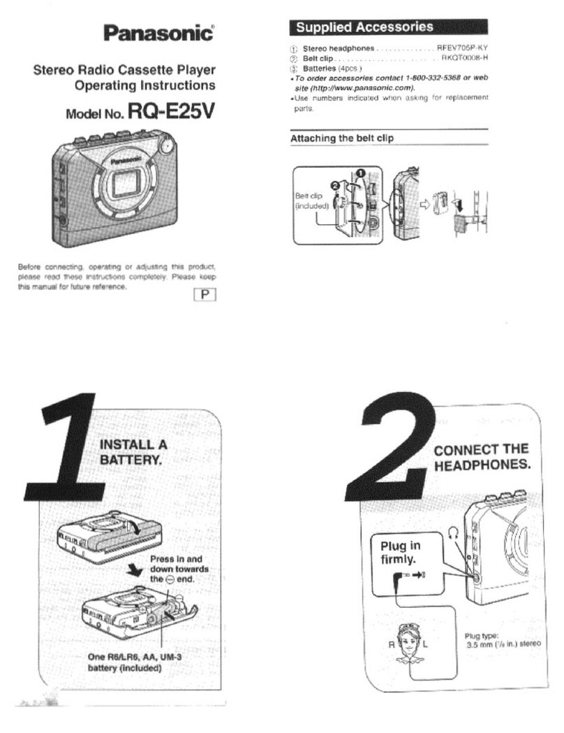 Panasonic RQ-E25VA User manual