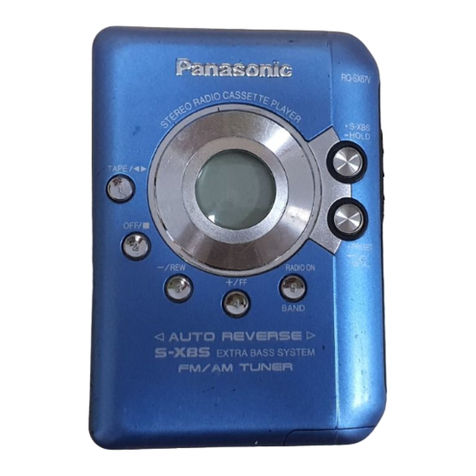 Panasonic RQ-SX67V User manual