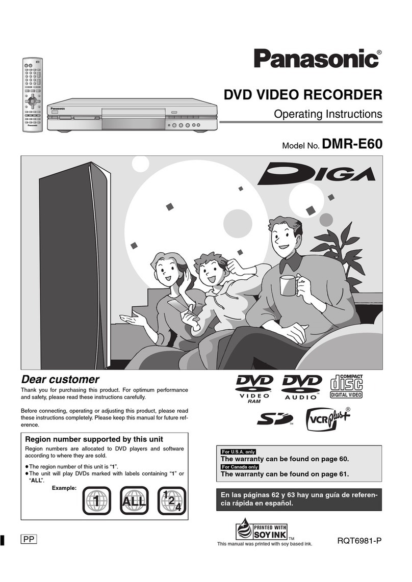 Panasonic DMR-E60S User manual