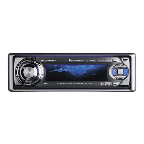 Panasonic CQDF903U - Sirius® Radio-Ready CD... User manual