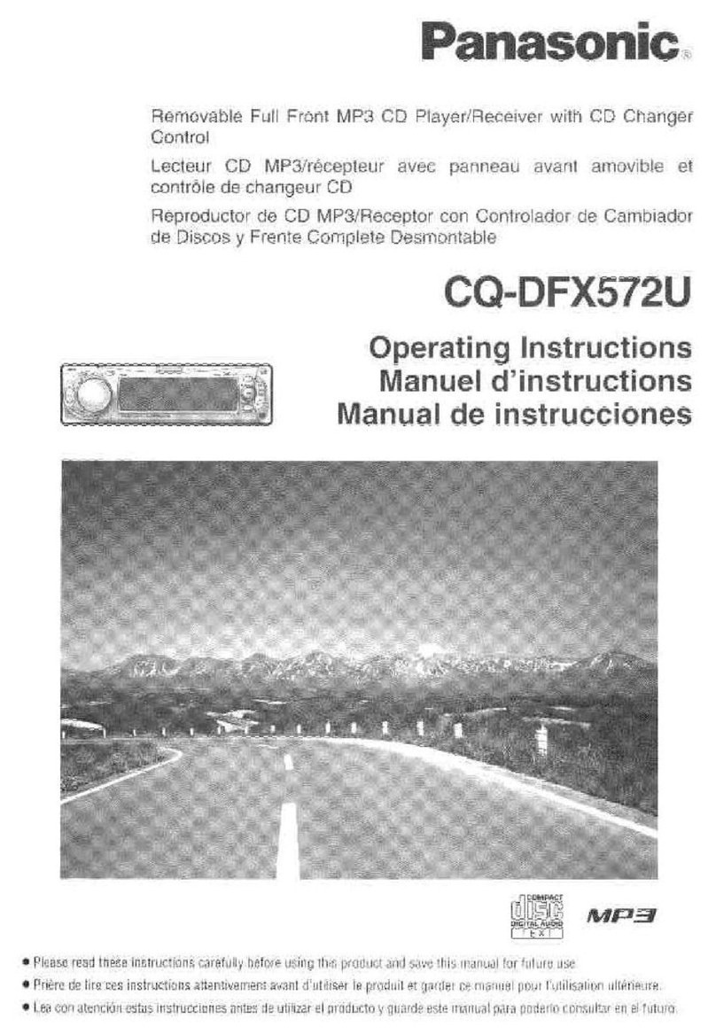 Panasonic CQ-DFX572U User manual