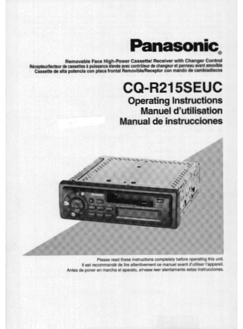 Panasonic CQ-R215 Operating operating manual