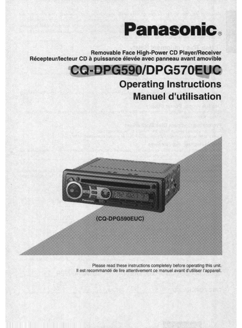 Panasonic CQ-DPG570 Operating operating manual