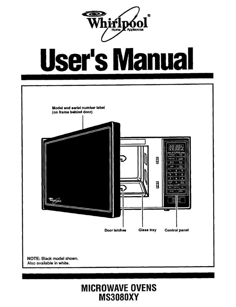 Whirlpool MS3080XY user manual