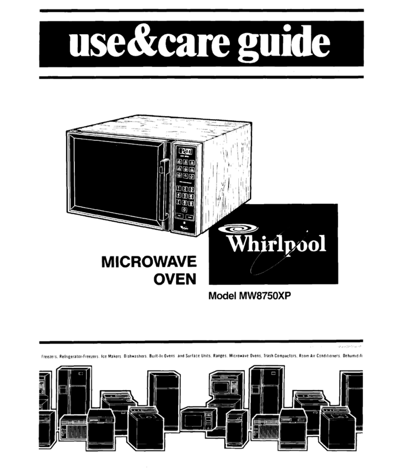 Whirlpool MIcrowave Ovens Use and care guide