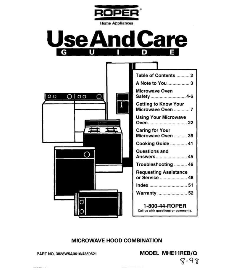 Whirlpool MHE11REB Use & care guide Whirlpool MHE11REB Use & care guide