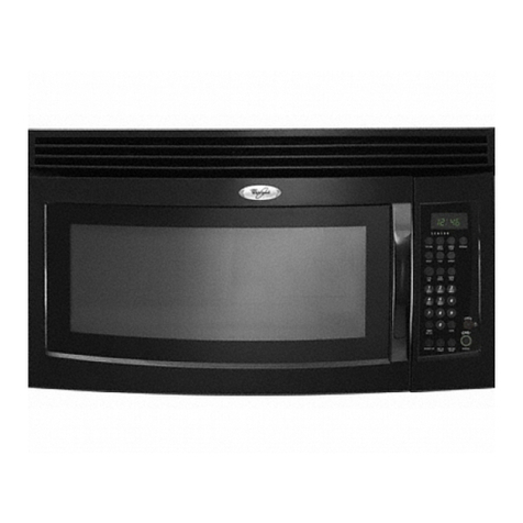 Whirlpool Microwave Hood Combination MH3184XPS5 installation instructions