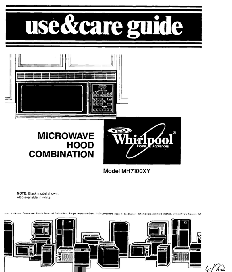 Whirlpool MH7lOOXY Use & care guide