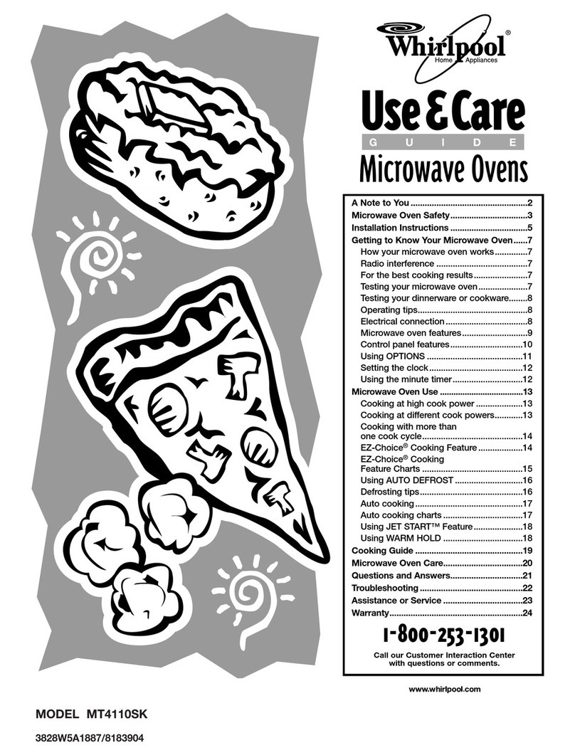 Whirlpool MT4110SK Use & care guide