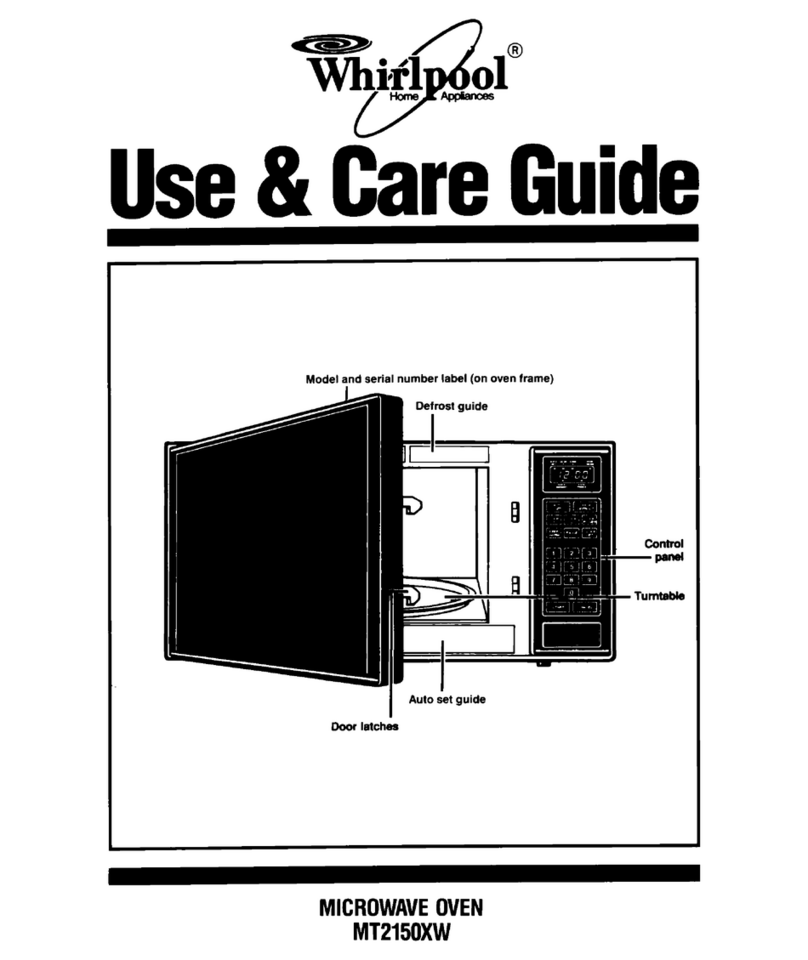 Whirlpool MT2150XW Use & care guide