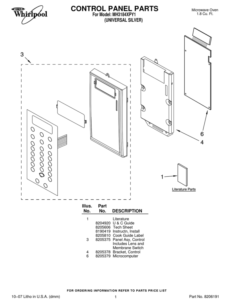 Whirlpool MH3184XPY1 User manual