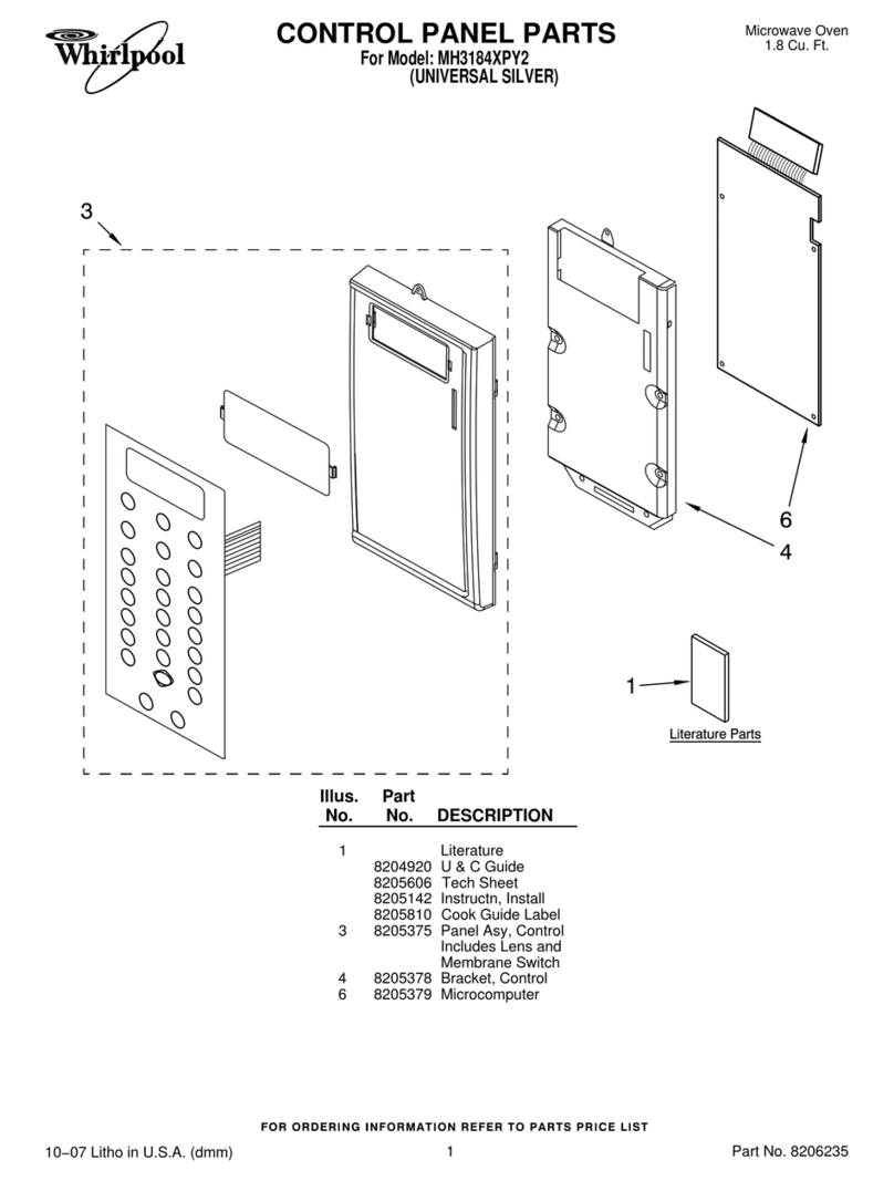 Whirlpool MH3184XPY2 User manual