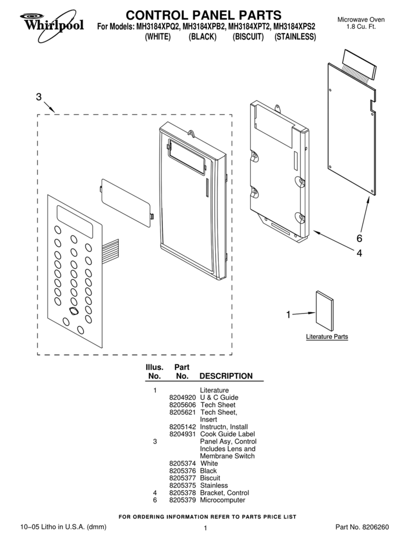 Whirlpool MH3184XPB2 parts list