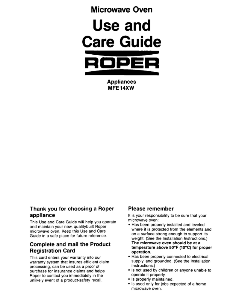 Roper MFE14XW User manual