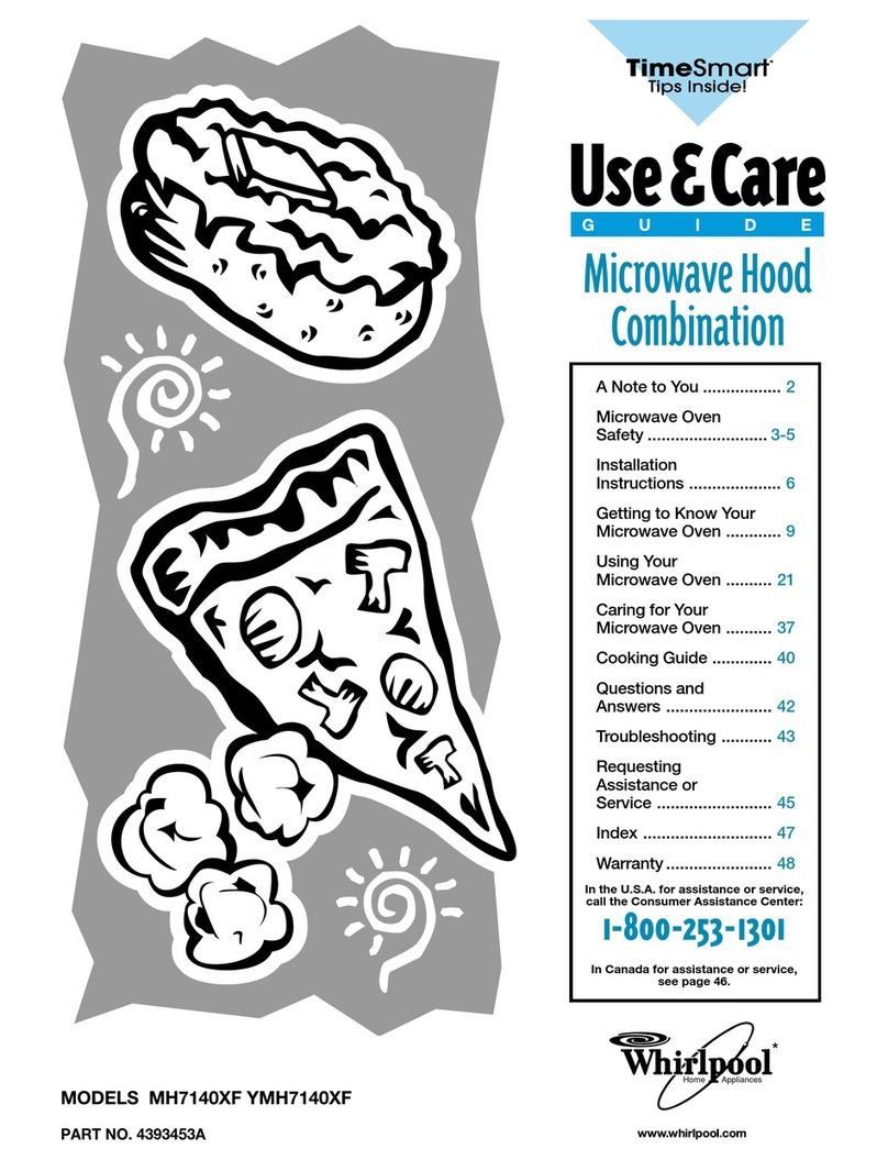 Whirlpool MH7140XF Use & care guide