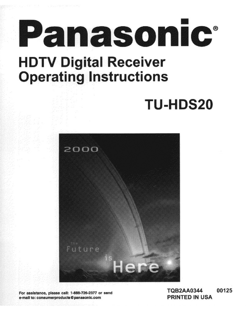 Panasonic TU-HDS20 operating instructions
