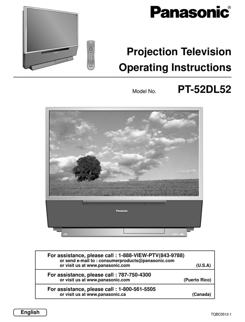 Panasonic PT-52DL52 User manual