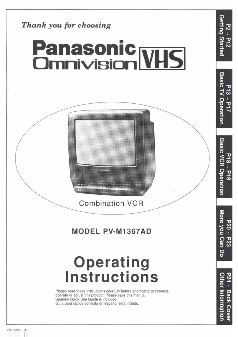 Panasonic PV-M1367AD Operating User manual