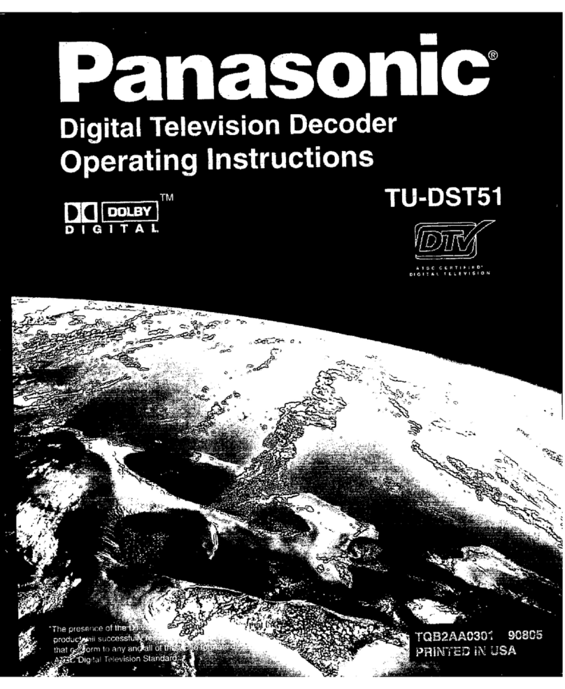 Panasonic TU-DST51 operating instructions