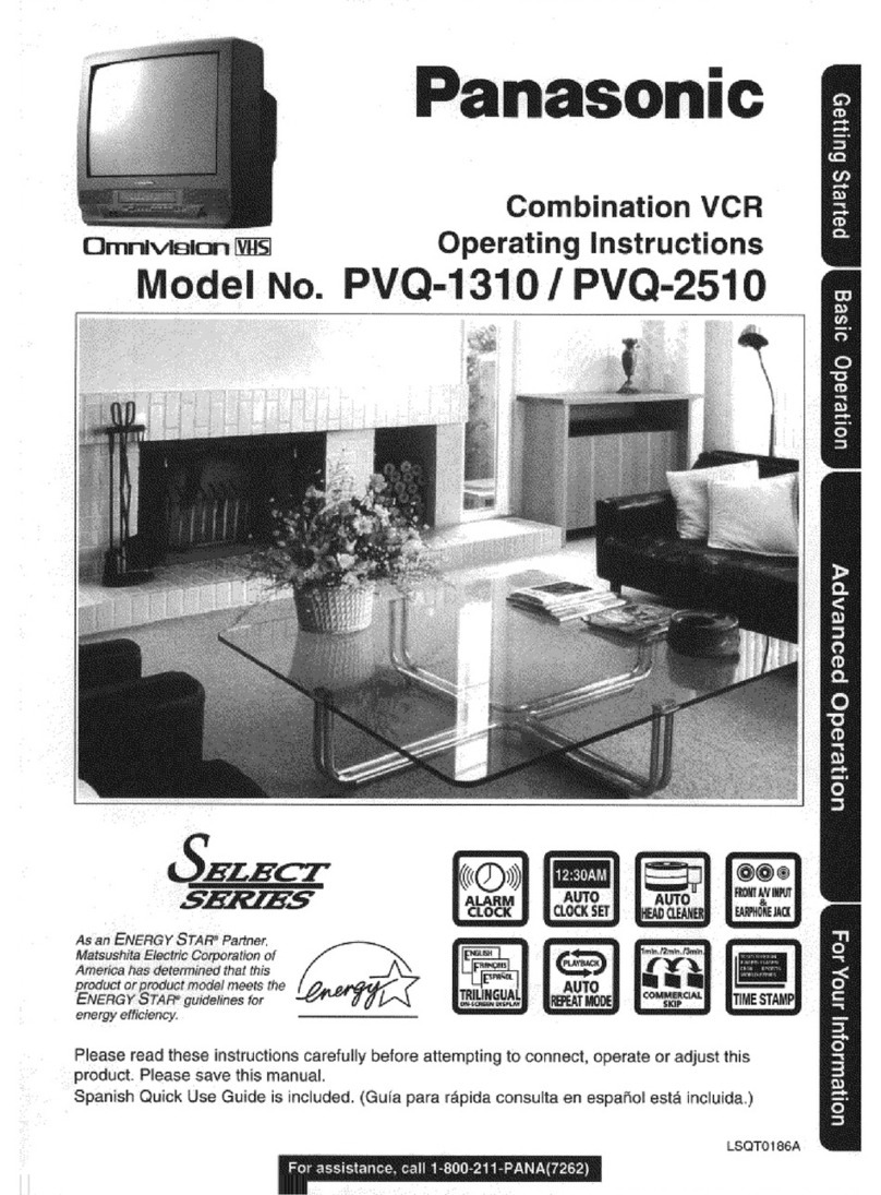 Panasonic PVQ-2510 Operating User manual