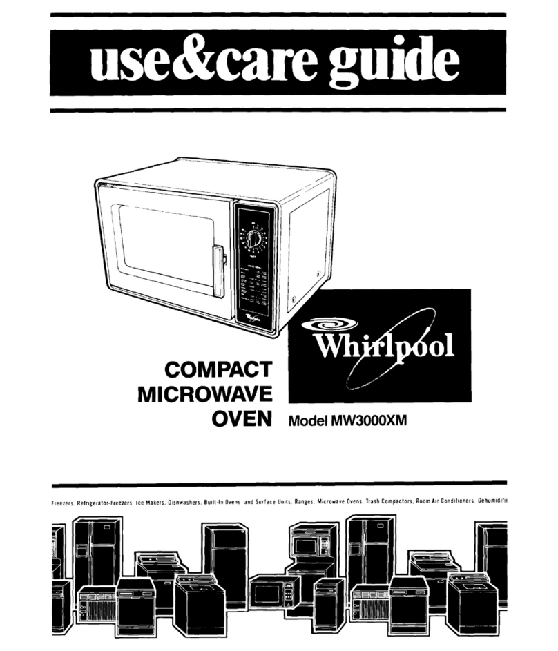 Whirlpool MW3000XM Use & care guide