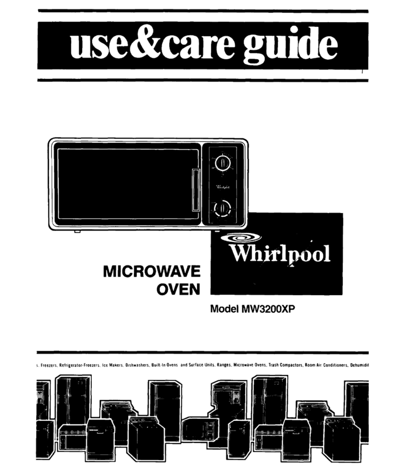 Whirlpool MW3200XP Use & care guide