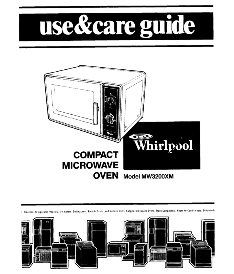 Whirlpool MW3200XM Use & care guide