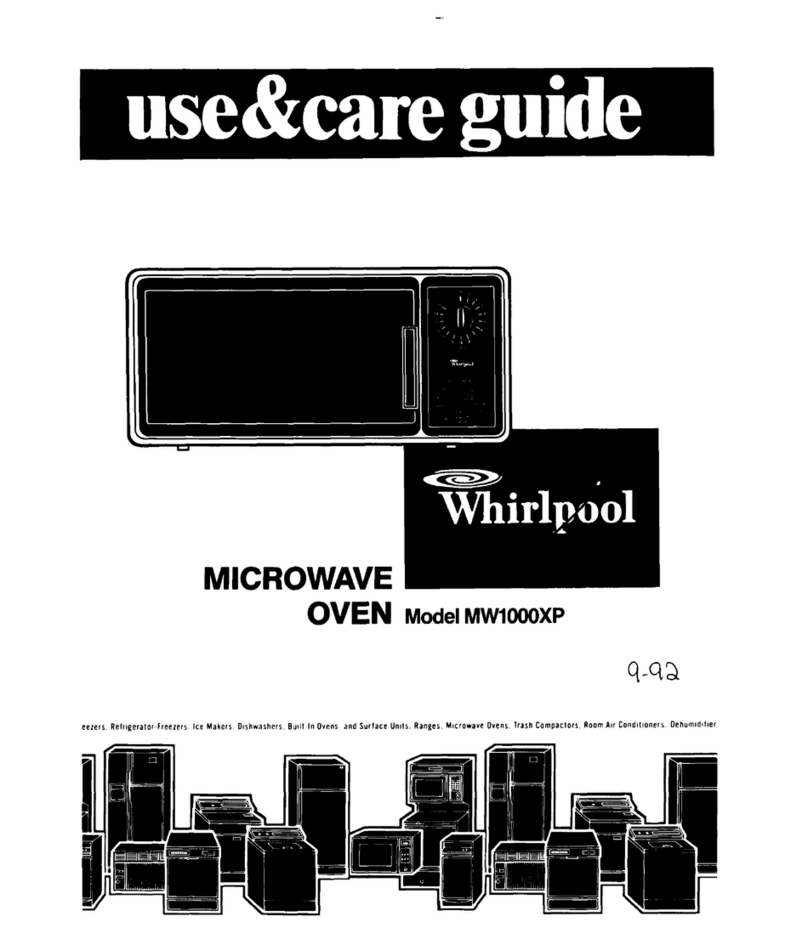 Whirlpool MW1000XP Use & care guide