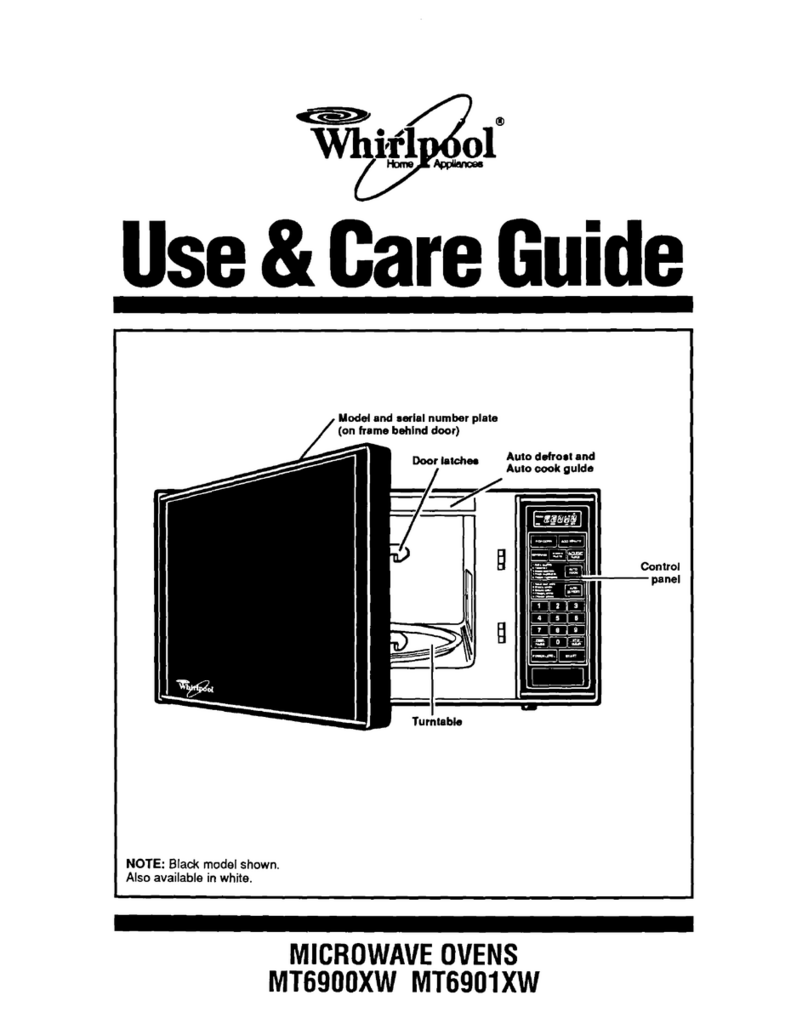 Whirlpool MT6900XW Use and care guide