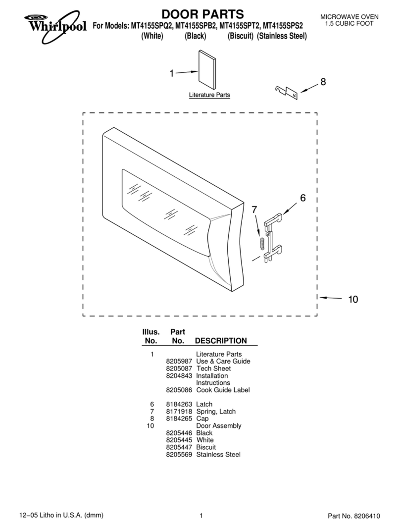 Whirlpool MT4155SPB2 parts manual