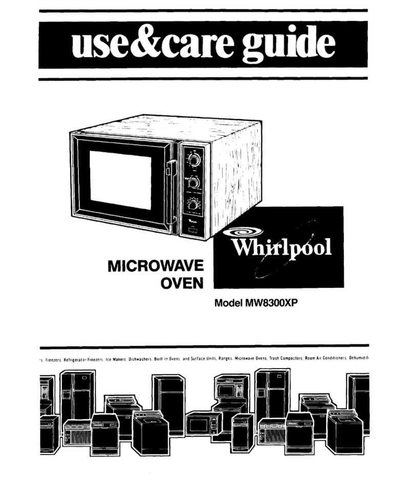 Whirlpool MW8300XP User manual