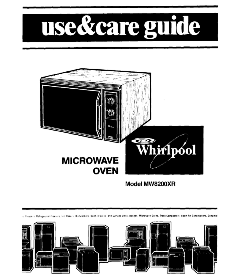 Whirlpool MW8200XR Use & care guide