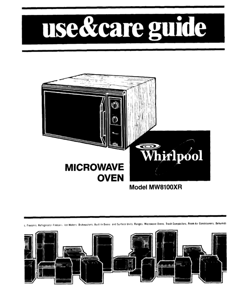 Whirlpool MW8100XR Use & care guide