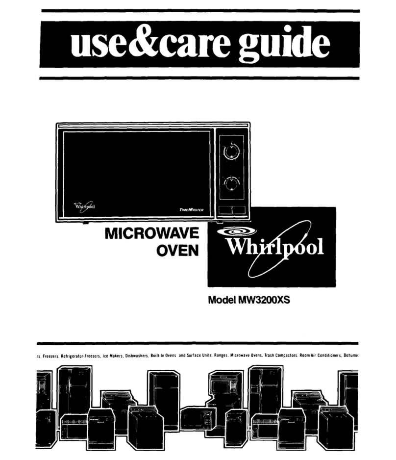 Whirlpool MW32OOXS Use and care guide
