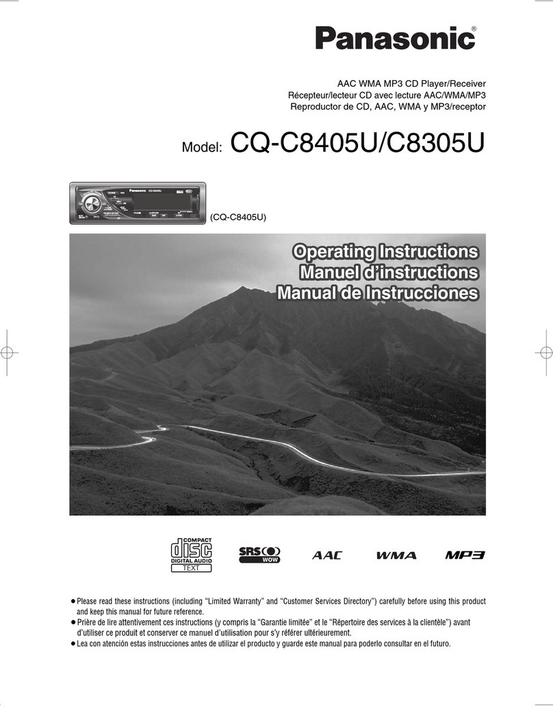 Panasonic CW-C141NU operating instructions