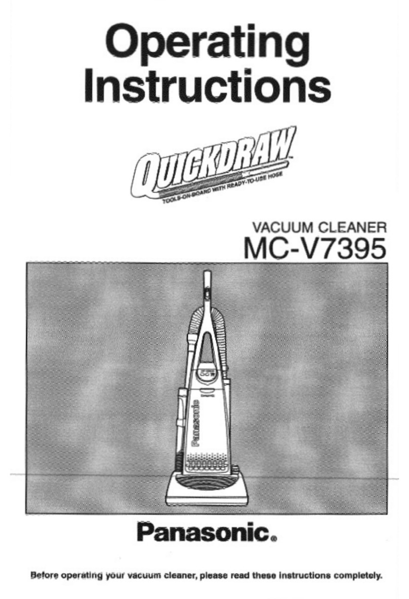Panasonic MCV7395 - UPRIGHT VACUUM-QKDR operating instructions