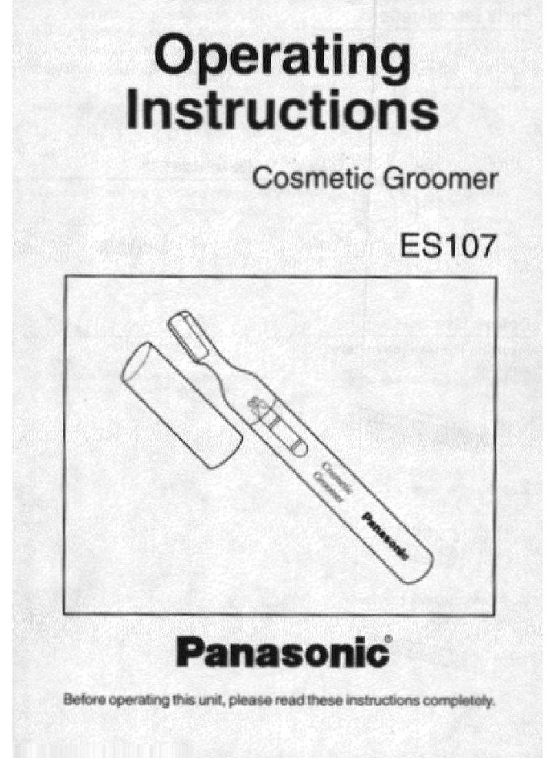 Panasonic ES107S Operating User manual