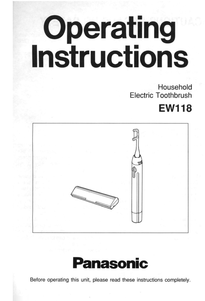 Panasonic EW118WC Operating operating instructions