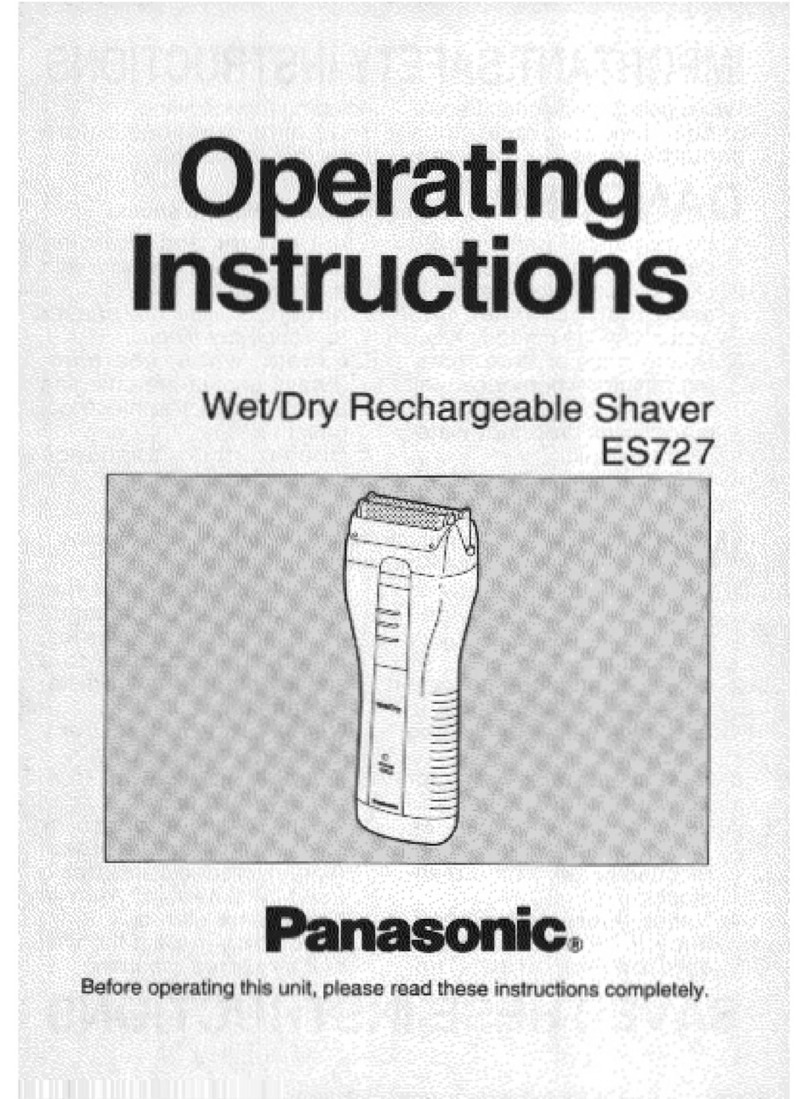Panasonic ES727S Operating User manual