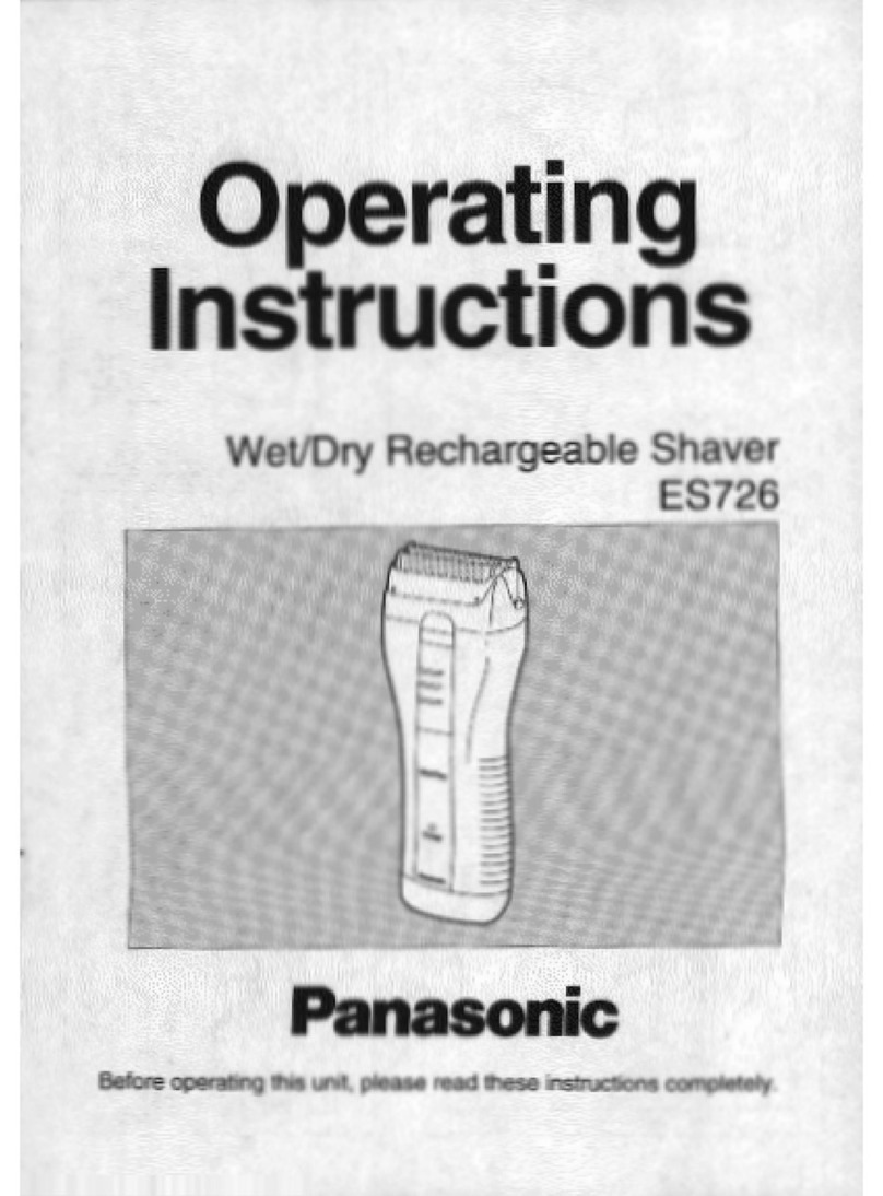 Panasonic ES726K Operating User manual