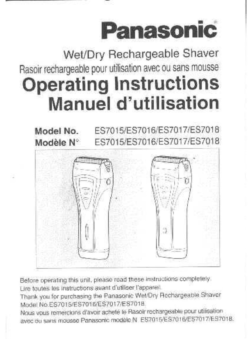 Panasonic ES7016S Operating User manual