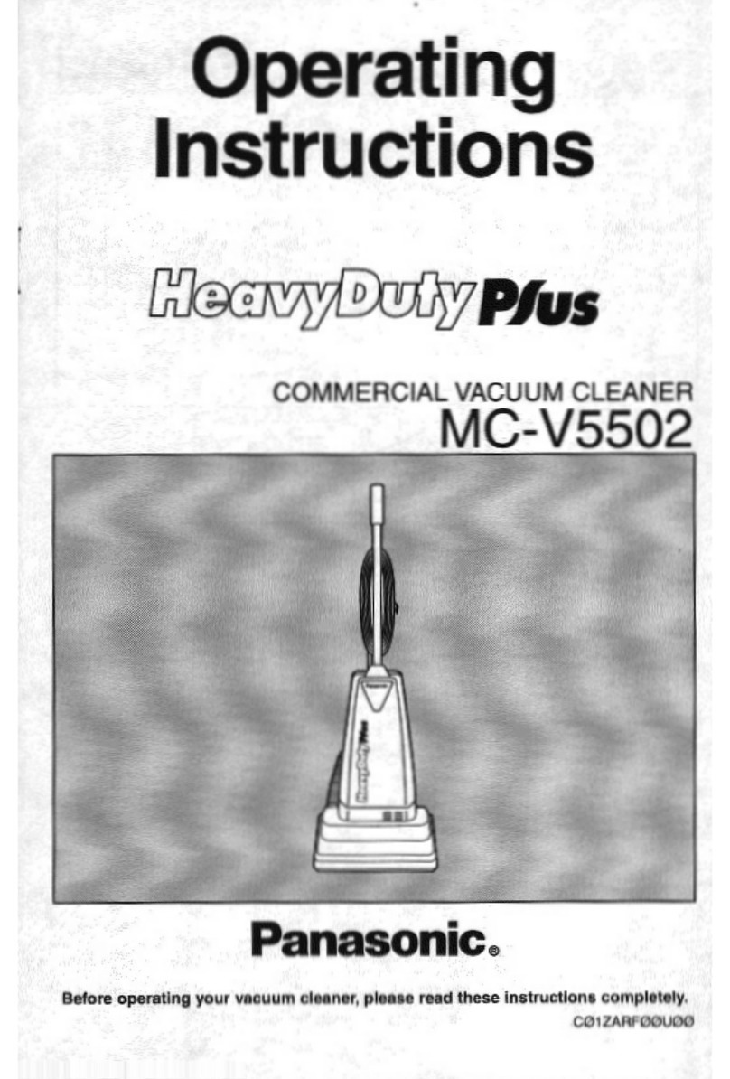 Panasonic MCV5502 - UPRIGHT VACUUM User manual
