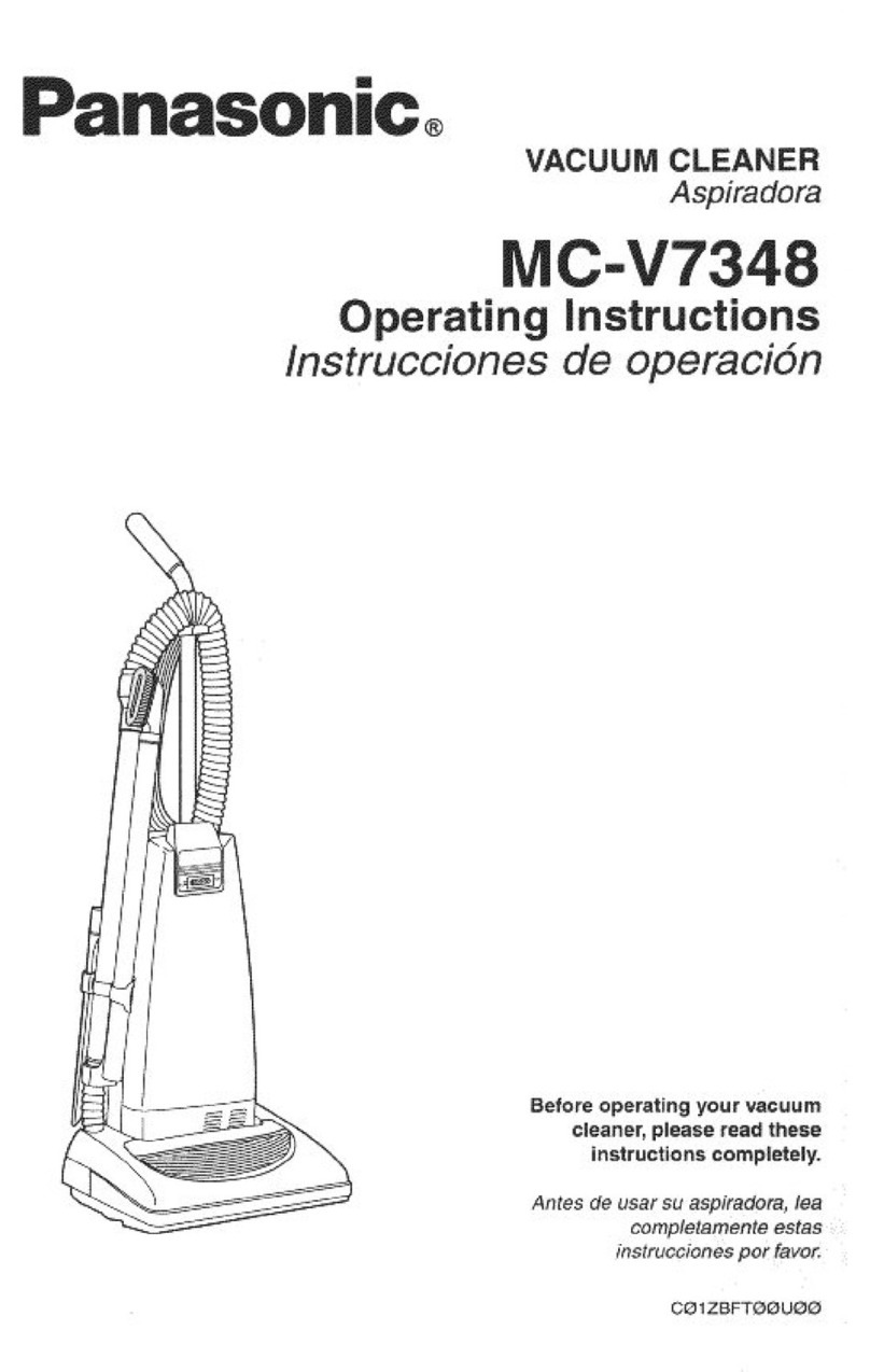 Panasonic MCV7348 - UPRIGHT VACUUM-PLAT operating instructions