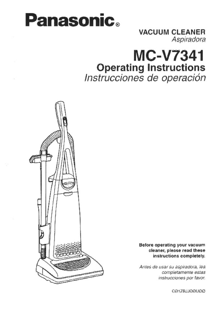Panasonic MCV7341 - UPRIGHT VACUUM User manual