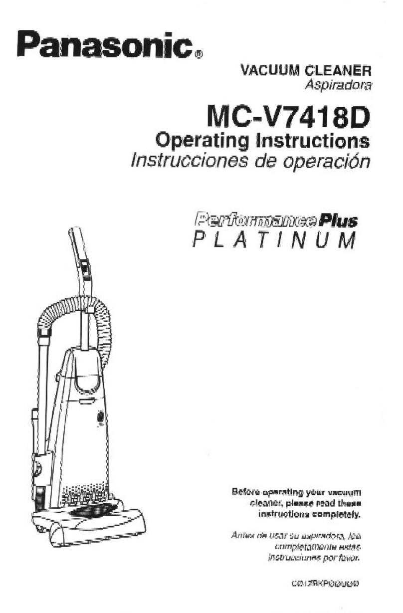 Panasonic PerformancePlus Platinum MC-V7418D User manual