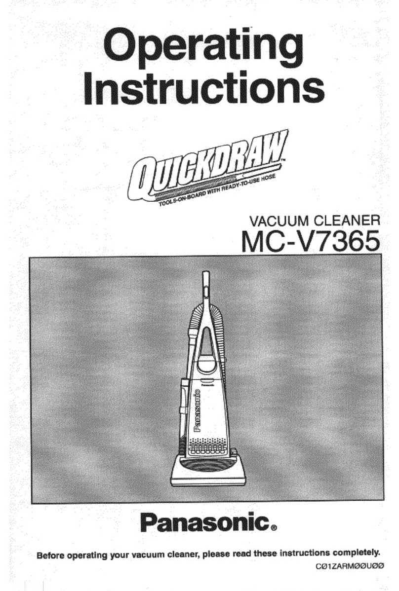 Panasonic MCV7365 - UPRIGHT VACUUM-QKDR User manual