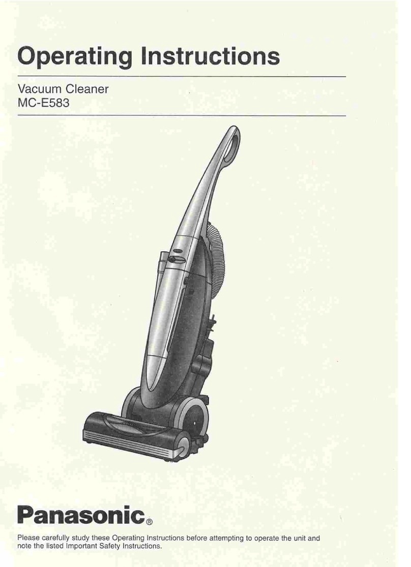 Panasonic MCE583 - UPRIGHT VAC.-PLAT operating instructions