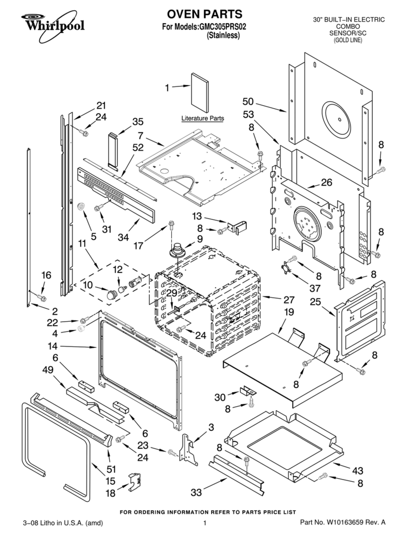 Whirlpool GMC305PRS02 User manual